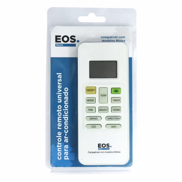 Controle Remoto Universal Eos Compativel Ar Cond Split Marca Midea  EOSMIDEA
