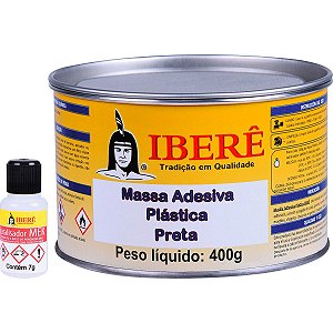 COLA PLASTICA PRETA  400G  IBERE