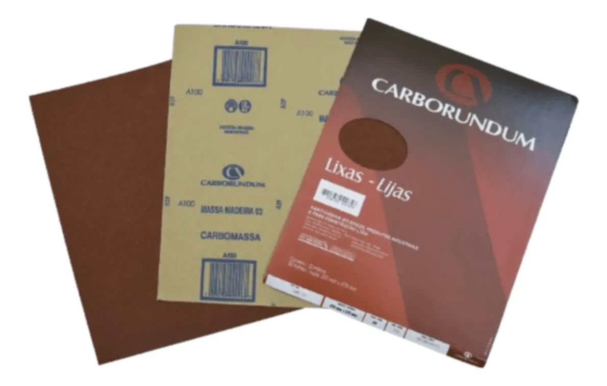 LIXA MADEIRA MARROM GRAO 80 CARBORUNDUM