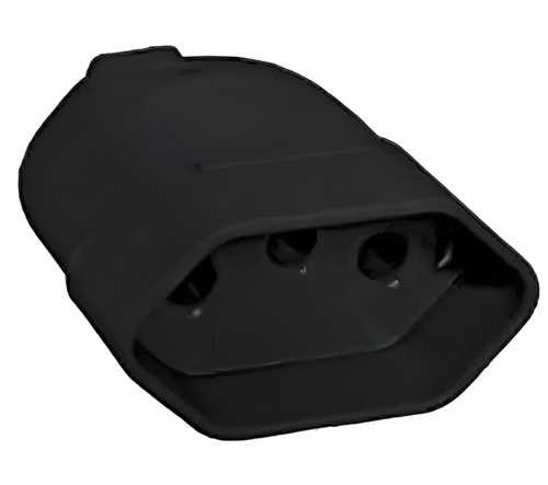 PINO FEMEA 2 POLOS + TERRA 10A 2043 PRETO PERLEX