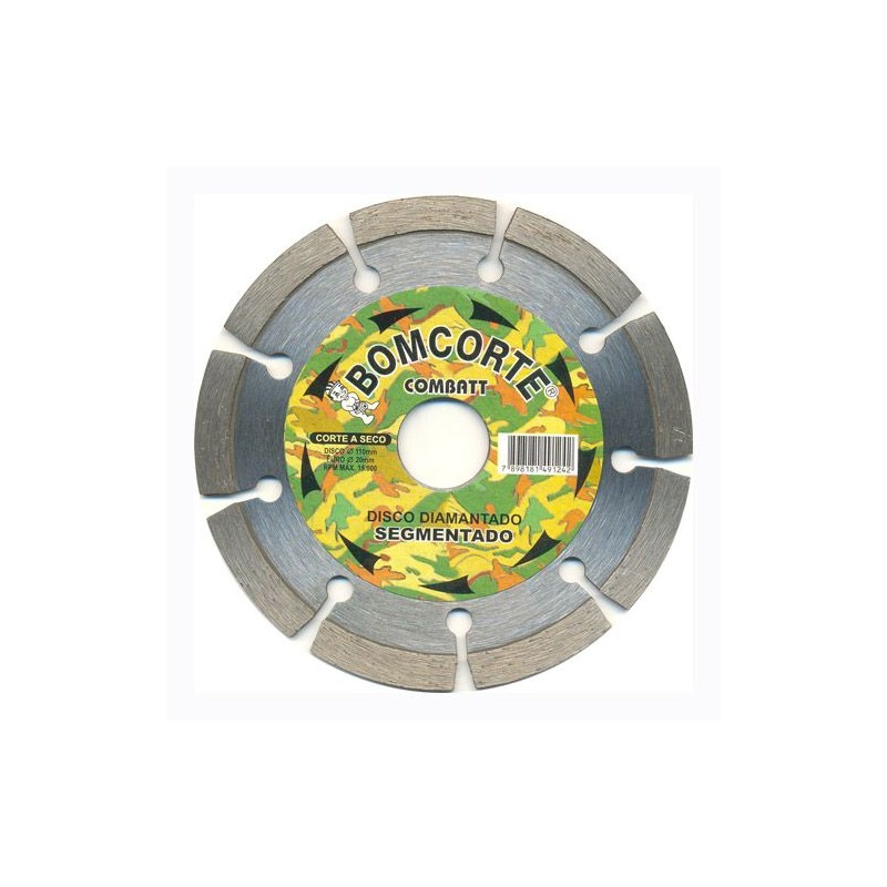 DISCO DIAMANTADO SEGMENTADO COMBATT BOMCORTE