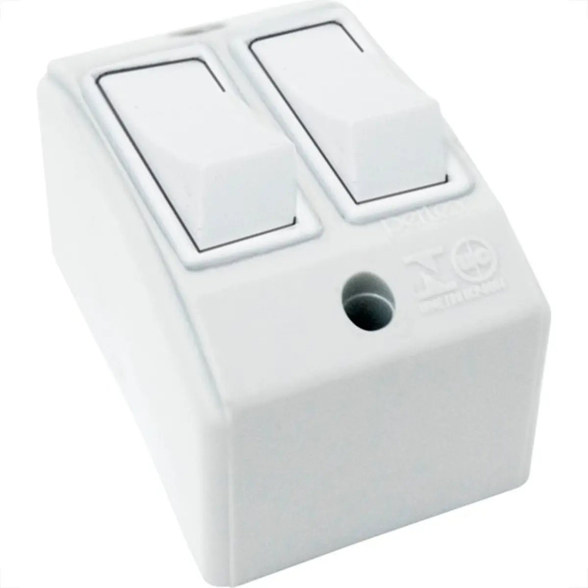 INTERRUPTOR EXTERNO 2 SECOES BRANCO 172 PERLEX