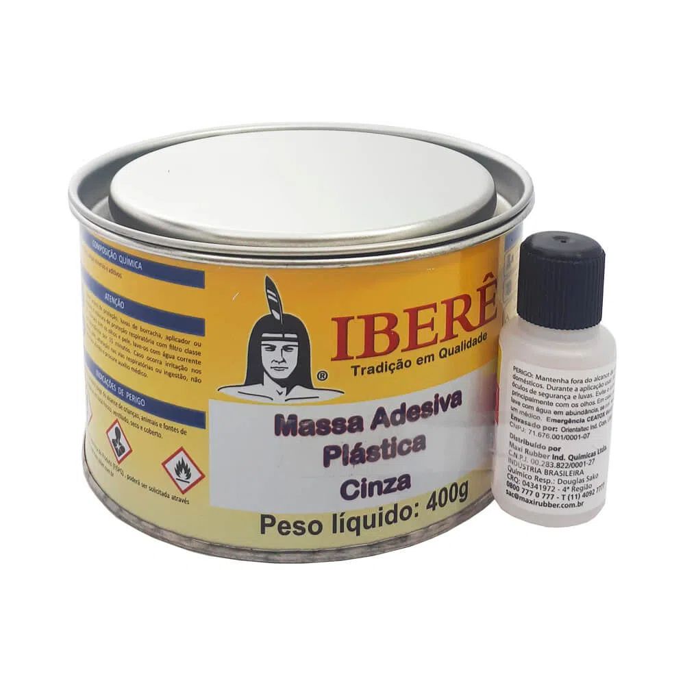 COLA PLASTICA CINZA  400G  IBERE