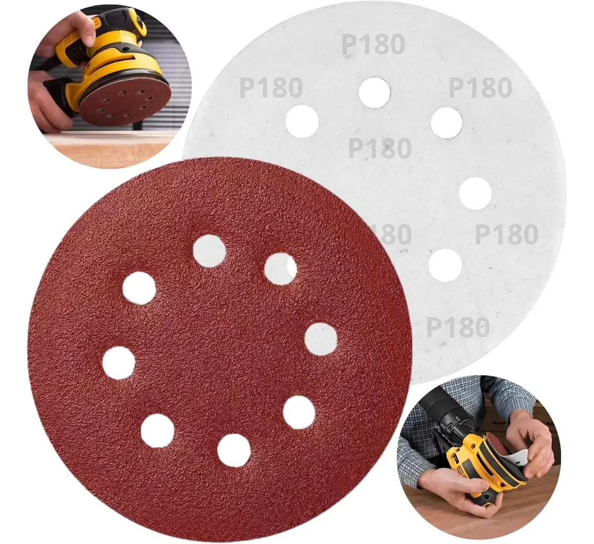 DISCO LIXA VELCRO C/FURO 180 125MM FERTAK
