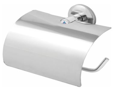 PAPELEIRA  STANDER JUNIOR C/TAMPA INOX ALUMINIO MAFRA