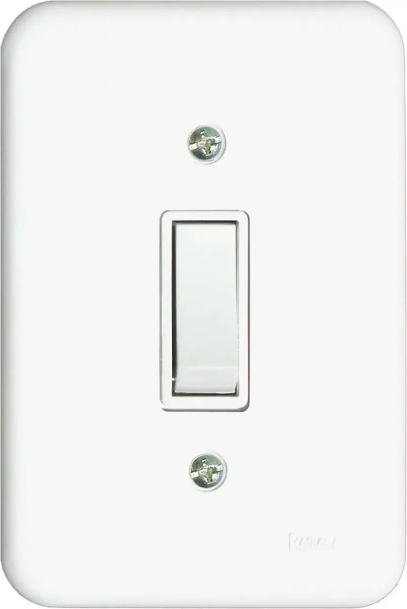 INTERRUPTOR C/PLACA BRANCA  RADIAL