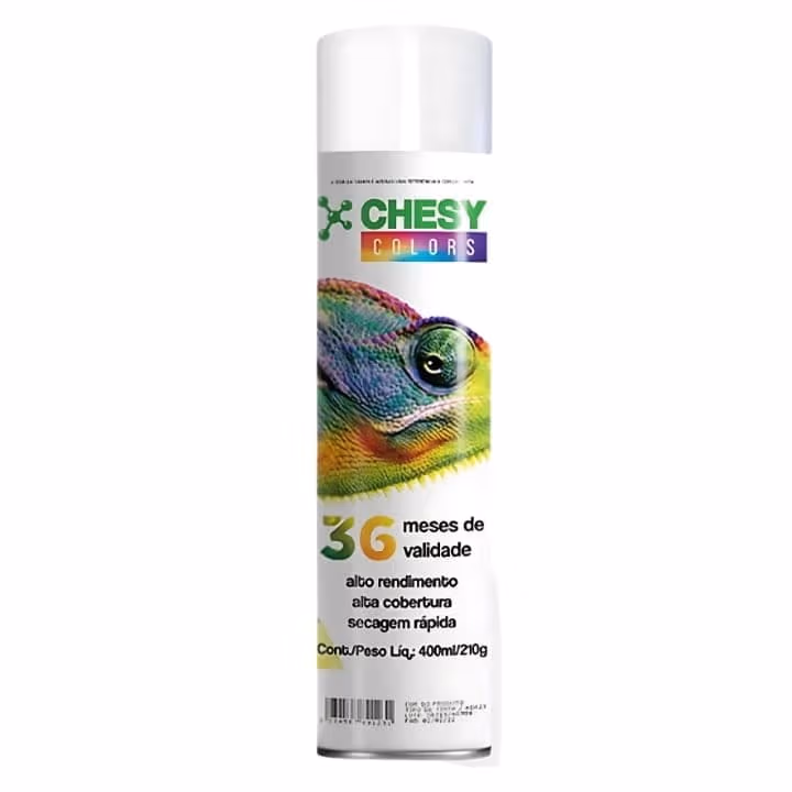 TINTA SPRAY ALTA TEMPERATURA 400ML/210G BRANCO FOSCO CHESY