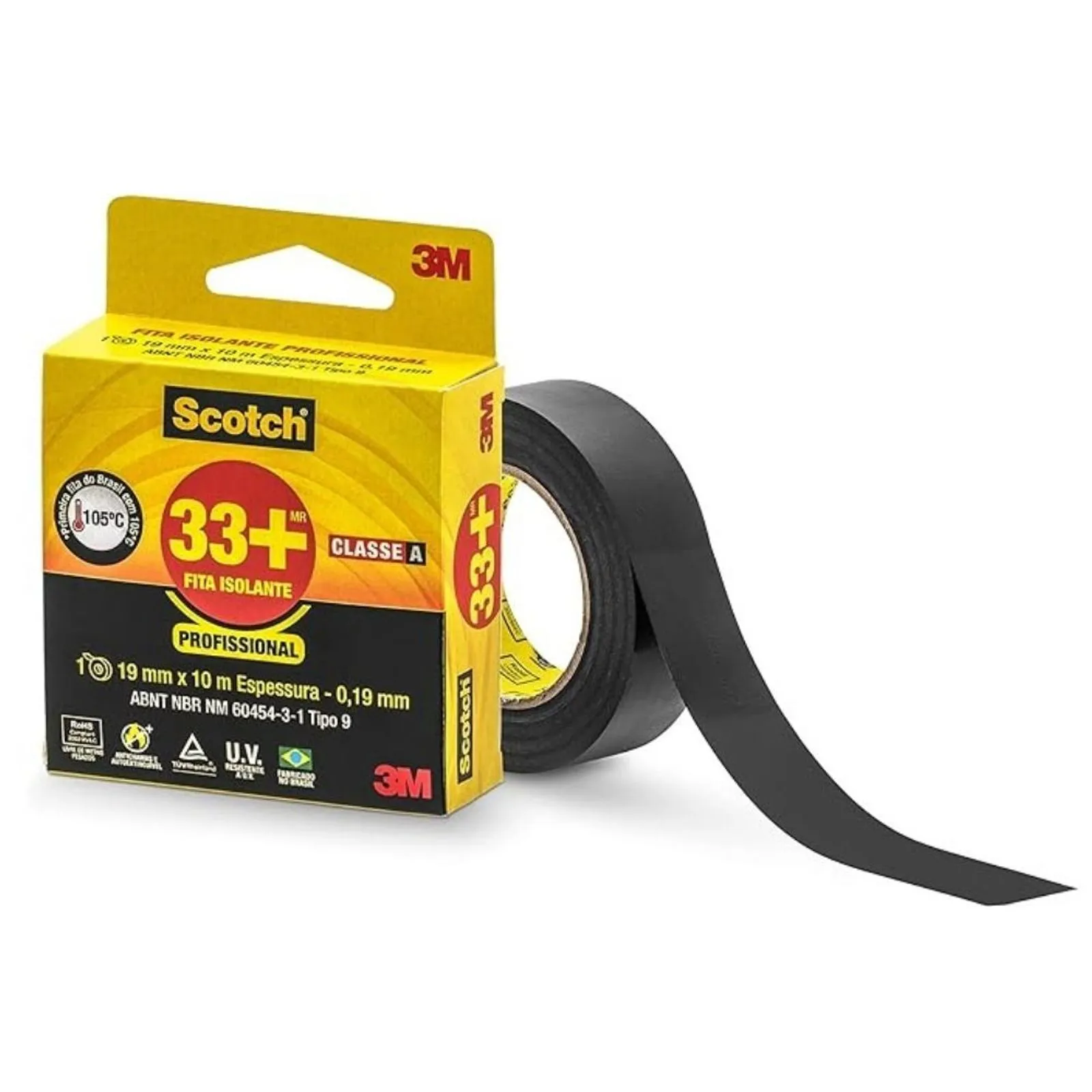 FITA ISOLANTE 19X10M SCOTCH 33+ 3M