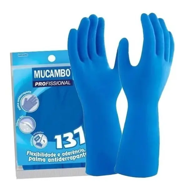 LUVA AZUL LISA 137 GRANDE   MUCAMBO