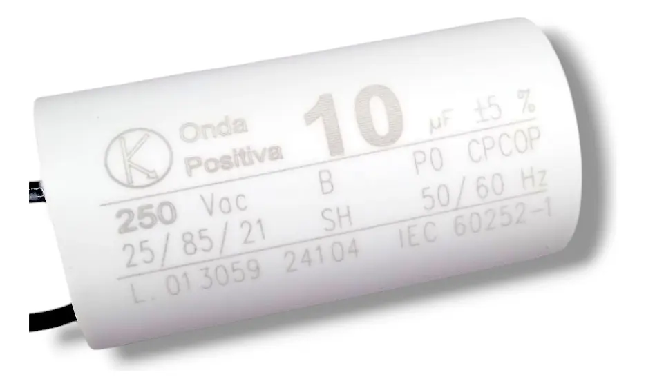 CAPACITOR PARA VENTILADOR 10UF/250V STORM