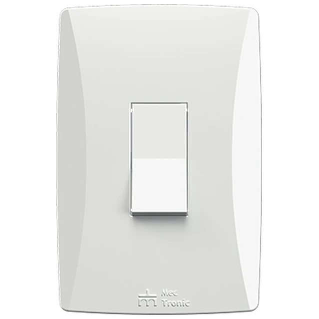 INTERRUPTOR C/PLACA BRANCO LINHA CLICK 81409  MECTRONIC