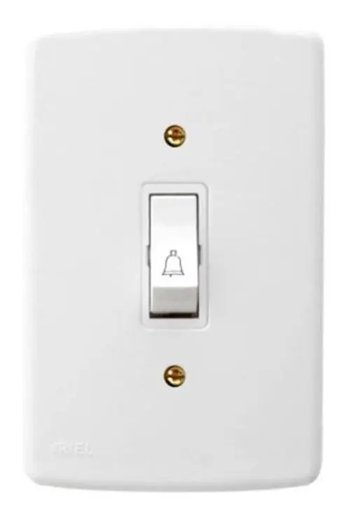 INTERRUPTOR CAMPAINHA C/PLACA BRANCO RADIAL-POLAR