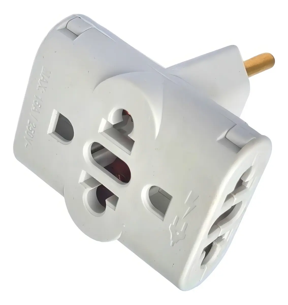 BENJAMIN 2POLOS+TERRA 10A BRANCO  PERLEX