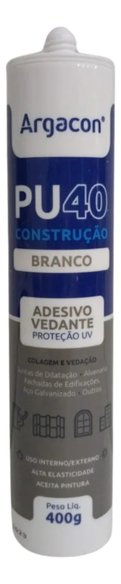 ADESIVO SELANTE PU40 BRANCO 400G ARGACON