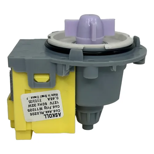 BOMBA DRENAGEM P/LAVADORA UNIVERSAL S/CARCACA 110V ASKOLL C/PROTETOR TERMICO  RL046300