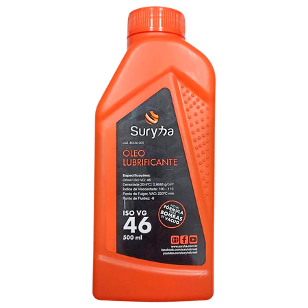 OLEO LUBRIFICANTE  BOMBA VACUO VG 46 500ML SURYHA