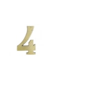 NUMERO RESIDENCIAL COR BRONZE  - 4  VALEPLAST
