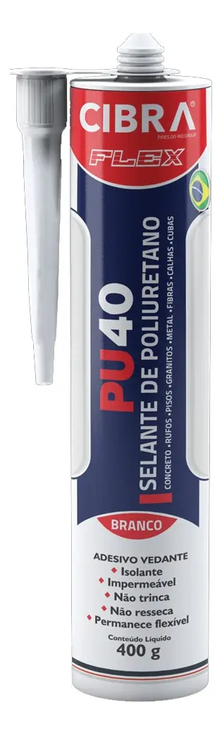 ADESIVO SELANTE PU40 BRANCO 400G CIBRA
