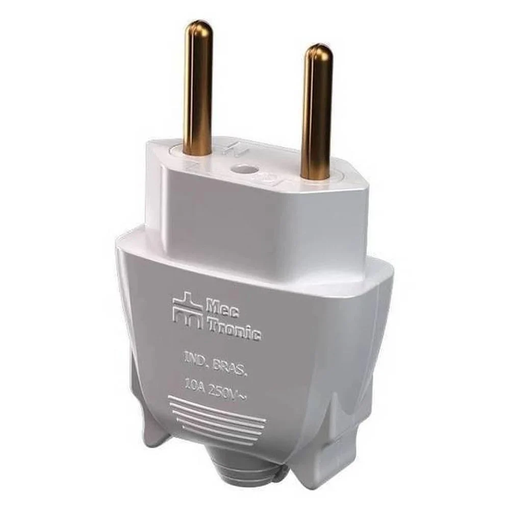 PINO MACHO 20A 2 POLOS BRANCO 39221 MECTRONIC