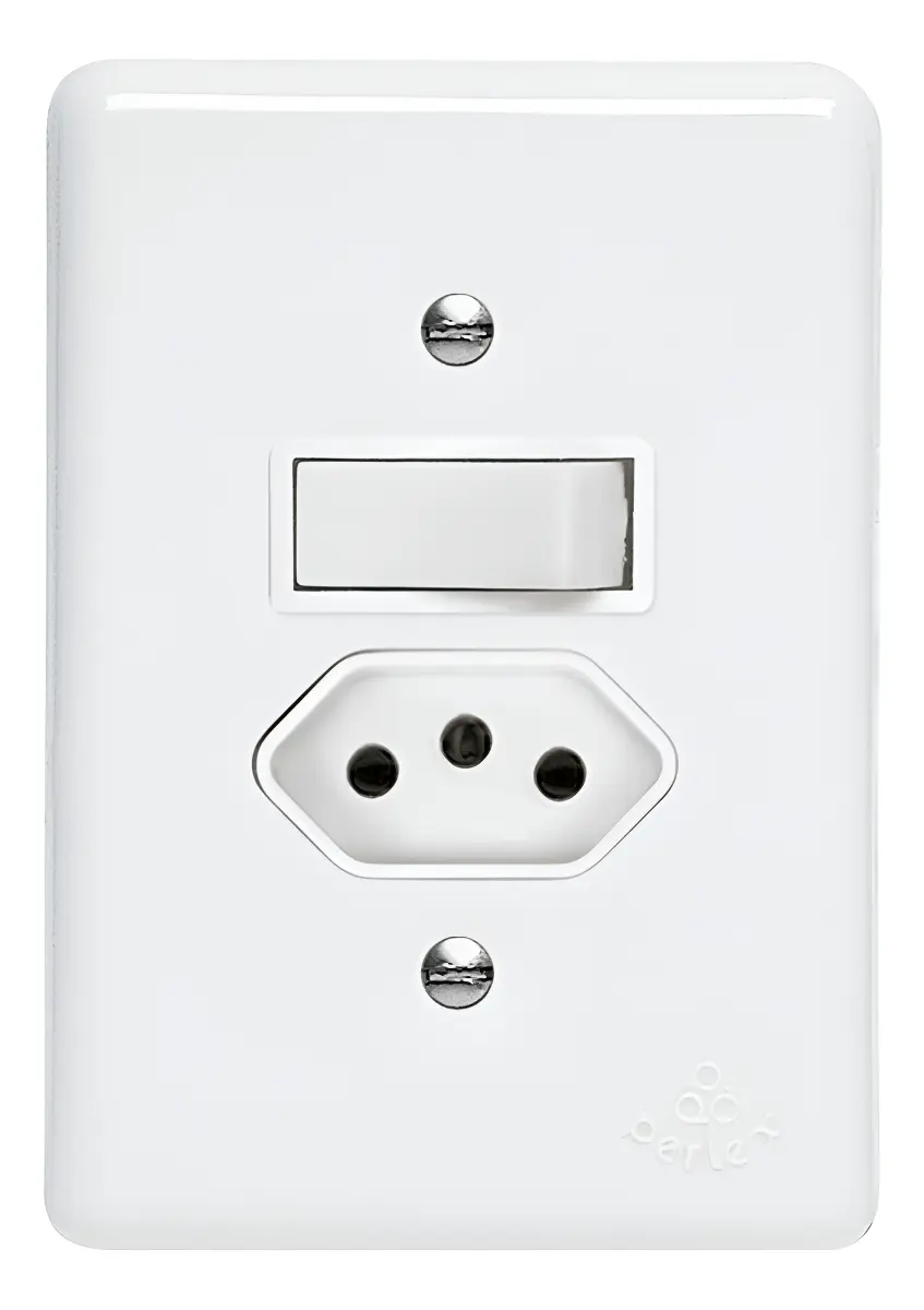 CONJUGADO EXTERNO INTERRUPTOR+TOMADA BRANC 20A 170/15 PERLEX