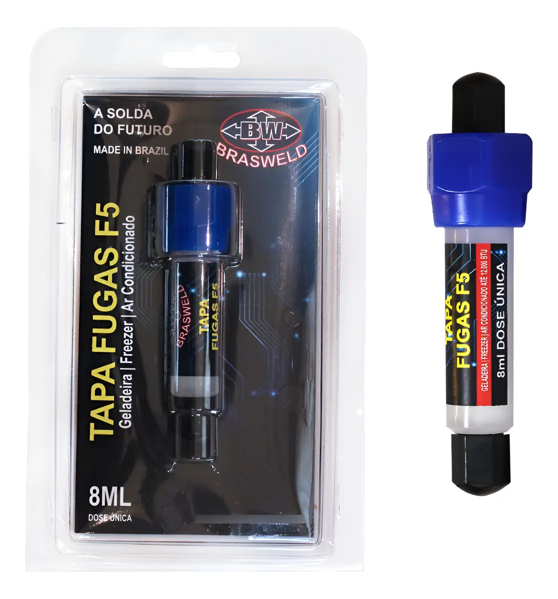 TAPA FUGA/VEDA FURO/ DIMINUI O RUIDO COMPRESSOR- 8ML