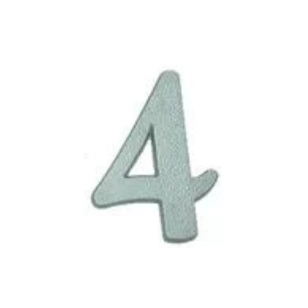 NUMERO RESIDENCIAL COR ALUMINIO  - 4  VALEPLAST