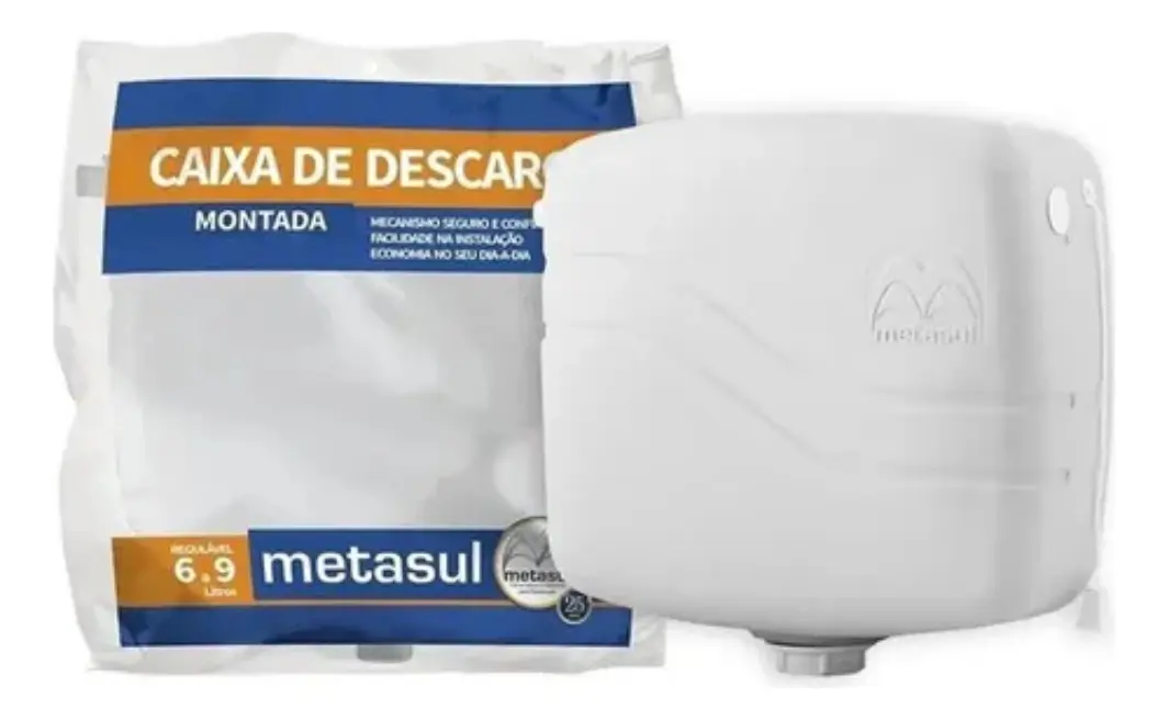 CAIXA DE DESCARGA BRANCA  METASUL