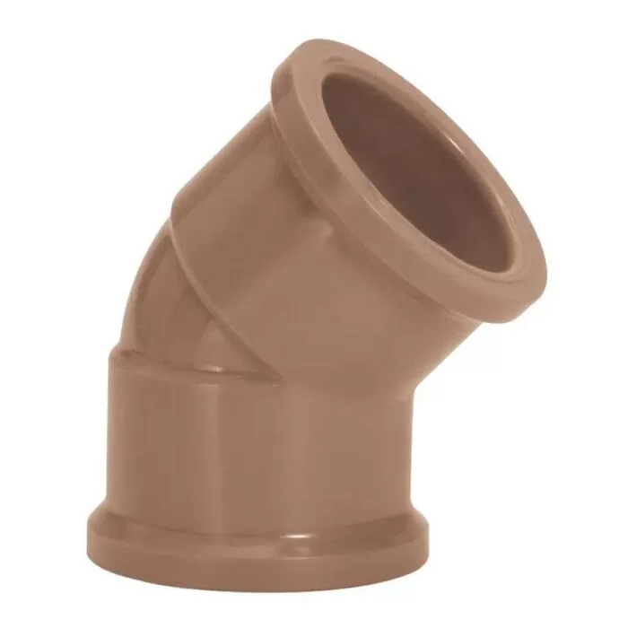 JOELHO 45 25MM SOLDAVEL MARROM