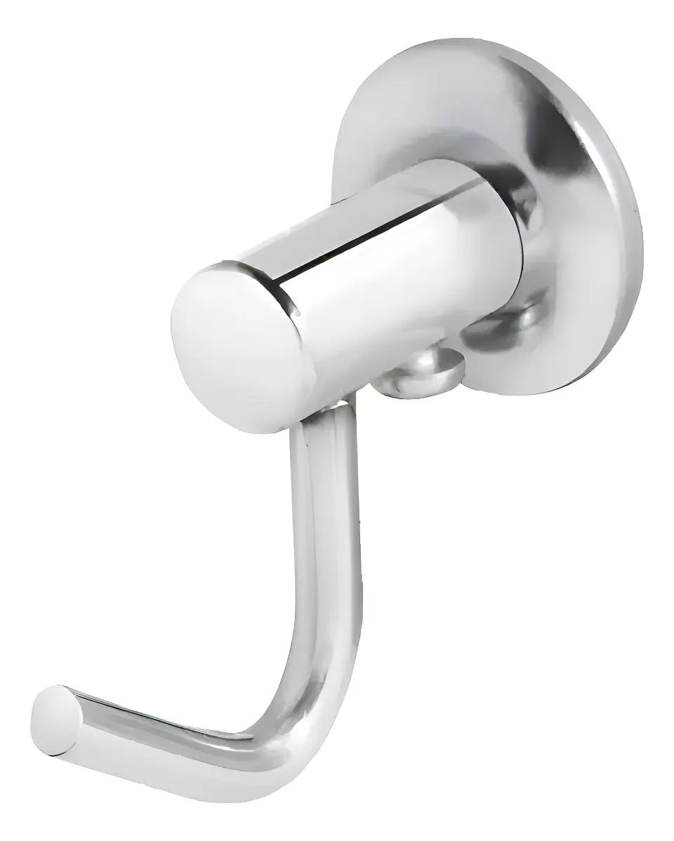 PORTA TOALHA CABIDE SIMPLES ALUMINIO SILVA METAIS