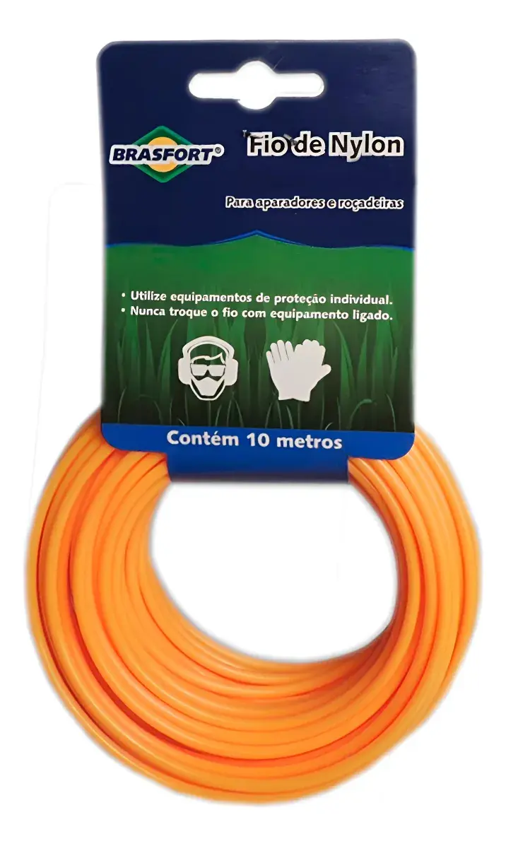 NYLON 2MMX10M QUADRADO P/ROCADEIRA BRASFORT